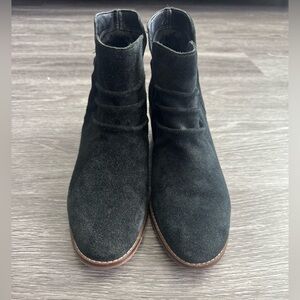 Cole Haan Black Suede Ankle Booties